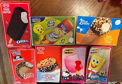 Buy Ice Cream Truck Decal Stickers Lot Of 7 Spongebob Hello Kitty & More • 29.99$
