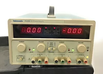Buy Tektronix PS280 Laboratory 3-Output DC Power Supply 0-30V Variable 5V Fixed 3A • 129.99$