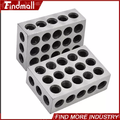 Buy 1 Matched Pair Ultra Precision 1-2-3 Blocks 23 Holes .0001  Machinist 123 Jig • 16.65$