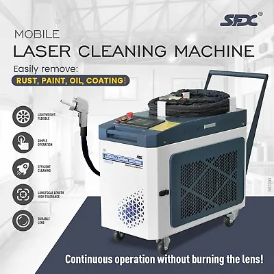 Buy SFX 1000W Laser Rust Removal Tool Laser Cleaning Machine Remove Oil Paint • 8,929.05$