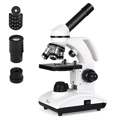 Buy TELMU Microscopes For Students Adults 40X-1000X Compound Monocular XSP-75 NEW • 39.95$