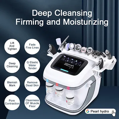 Buy 10 In 1 Bubble Moisturizer Oxygen Hydrafacial Machine Skin Care Cleansing Facial • 584$