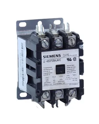 Buy Siemens 42CF35AJAIC Definite Purpose Contactor 50A 3P Coil 24V • 19$