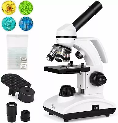 Buy TELMU Microscope 40X-1000X Cordless LED Illumination Lab Compound NEW XSP-75 • 36.50$