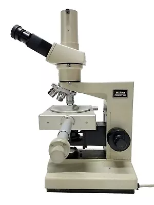 Buy Nikon Labophot Pol Trinaucular Microscope W/4 Objectives & Technosyn 8200 MkII • 1,500$
