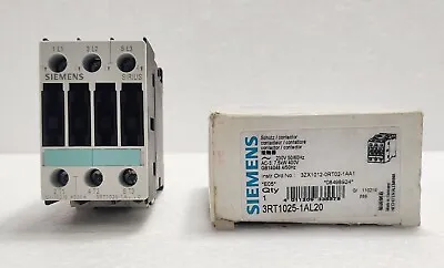 Buy Siemens Sirius 3RT1025-1AL20 Contactor 3RT1025-1A..0 Instr. Ord.No.3ZX1012-0RT02 • 95$