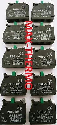 Buy ZBE-101 N.O FITS TELEMECANIQUE Schneider CONTACT BLOCK LOT OF 10 PCS Zbe101 • 29$