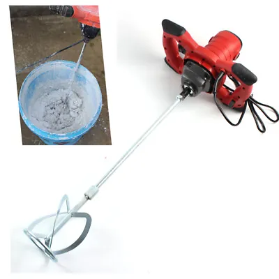 Buy Mortar Mixer Cement Render Paint Concrete Glue Plaster Rotary Drill Shaft 1500W  • 45.60$