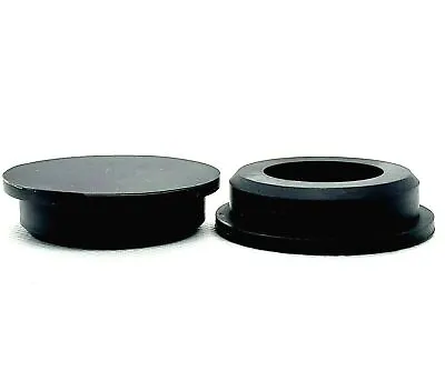 Buy 1  Rubber Hole Plugs Black Silicon Push In Compression Stem 1 1/4  Top Pack Of 2 • 9.95$