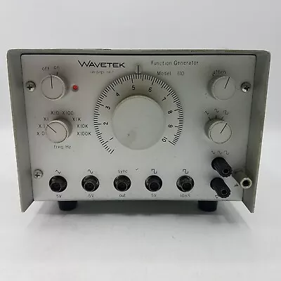 Buy Vintage Wavetek Model 110 Function Generator MADE IN USA Partially Tested • 74.99$