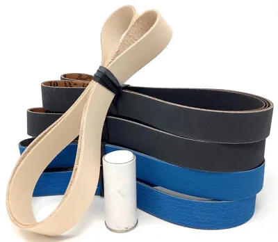 Buy 1x42 In. Leather Honing Belt SUPER STROP W/ 12 Pack Sharpening Belt Assortment • 54.99$