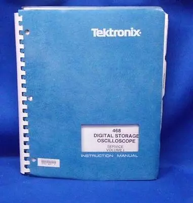 Buy Tektronix 468 Oscilloscope SERVICE Manual Vol. 2 Rev.AUG 1984 P/N070-3515-00  • 125$