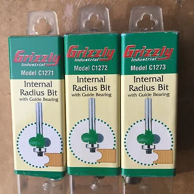 Buy Lot Of Grizzly Models Internal Radius Bits C1272 C1271 C1273 • 35.95$