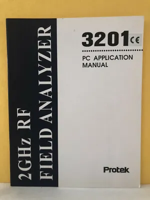 Buy Protek 3201 2GHz RF Field Analyzer PC Application Manual • 39.99$