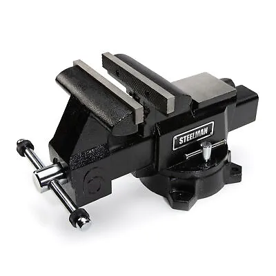 Buy Steelman 6-Inch Swivel Base Bench And Workshop Vise With Built-In Anvil 42462 • 99.99$