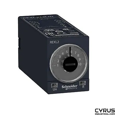 Buy Schneider Electric REXL2TMP7 Harmony, Miniature Plug-in Timing Relay, 5 A, 2 CO, • 45$
