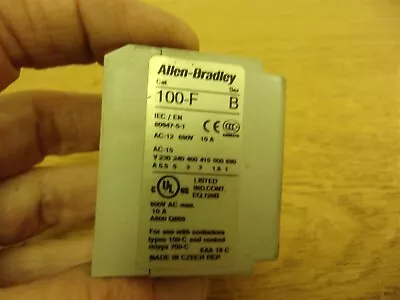 Buy Allen Bradley 100-F Series B Contact Block *FREE SHIPPING* • 9.99$