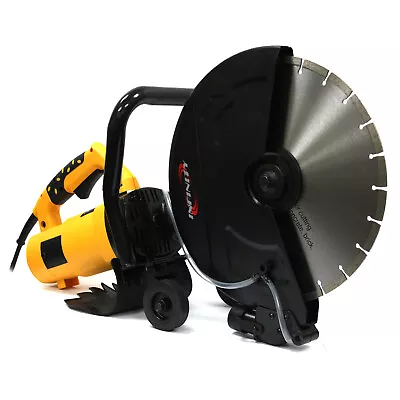 Buy 14  Portable Concrete Saw 3200W Corded Electric 4100 RPM W/ Water Pump & Blade • 229.99$