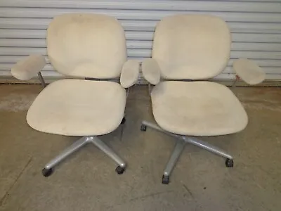 Buy Lot 2 Herman Miller Ergon Vintage Task Swivel Office Chair 1970s • 499$