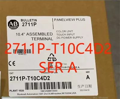 Buy Allen-Bradley 2711P-T10C4D2 SER A Panelview Plus 1000 Operator Interface Panel • 1,655$