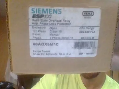 Buy Siemens 48ASX3M10 Solid State Overload Relay ESP100 200-540 FLA 48ATL3S00 FURNAS • 506.66$