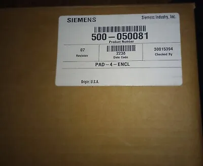 Buy New Siemens Pad-4 Enclosure In Factory Box  • 255$