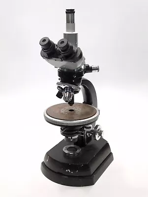 Buy Zeiss Microscope With Trinocular Head & 3 Objectives / Rotating Stage • 485$