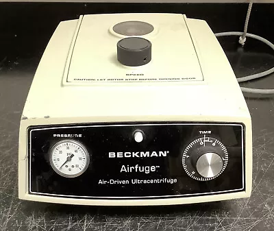 Buy Beckman Airfuge Air-Driven Ultracentrifuge | For Parts Or Not Working • 236.99$