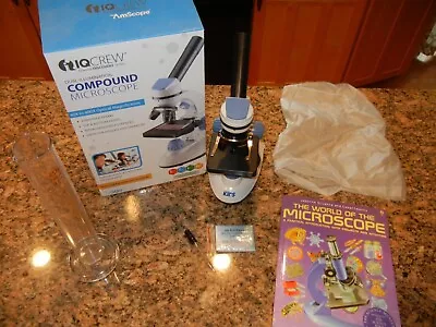 Buy AMSCOPE-KIDS 40X-400X Dual Illumination Microscope (Blue) Homeschool • 49.95$