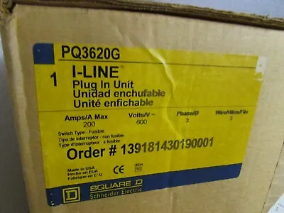 Buy Schneider Electric PQ3620G I-Line Busway Plug In Unit 200 Amps Fusible • 2,970$