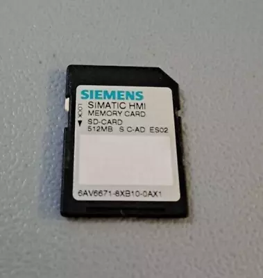 Buy 6AV66718XB100AX1 - Siemens - 6AV6671-8XB10-0AX1 / Board SD Memory 512 MO Used • 99.59$