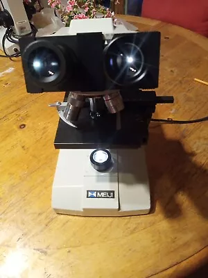 Buy Meiji, ML2000 Binocular Compound Microscope Complete Laboratory, Tested To 400x • 130$