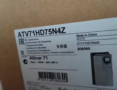 Buy ATV71HD75N4Z Variable Frequency Drive, Brand New Original Genuine Product • 4,250$