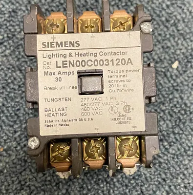 Buy Siemens LEN00C003120A Lighting & Heating Contactor • 99.99$
