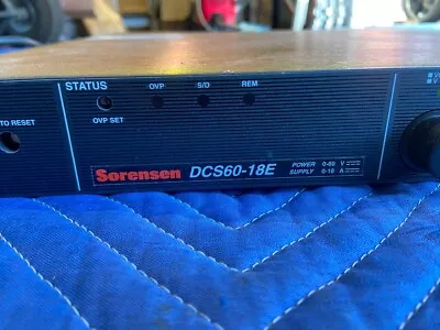 Buy Sorensen DCS60-18EM52 DC 0-60v 5A Adjustable Power Supply • 325$