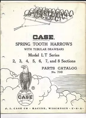 Buy Case LT Series Spring Tooth Harrows 2-8 Sections Parts Catalog • 9$