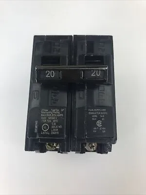 Buy Siemens Q220 2-Pole 20 -Amp 120/240V Plug-In Circuit Breaker • 13.99$