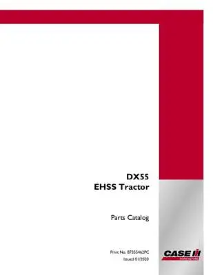 Buy Case Ih Dx55 Ehss Compact Tractors Parts Catalog • 56$