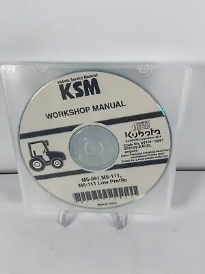 Buy Kubota M5-091, M5-111 Tractor Workshop Manual CD 9Y13112851 • 19.99$