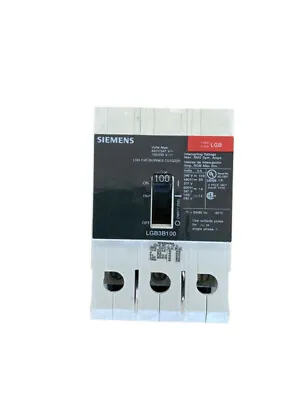 Buy Siemens LGB3B100B 3 Pole 480V Circuit Breaker • 110.50$