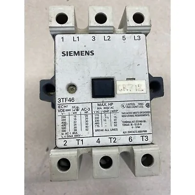 Buy Siemens 3TF46 Contactor USED • 26.89$