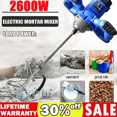 Buy Handheld Industrial Electric Concrete Cement Mixer Mixing Mortar 6 Speed Machine • 58.81$