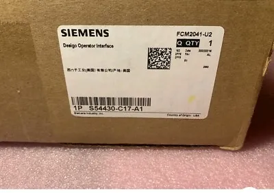 Buy Siemens Fcm2041-u2 Desigo Operator Interface S54430-c17-a1    Pmi-d  New/sealed • 1,000$