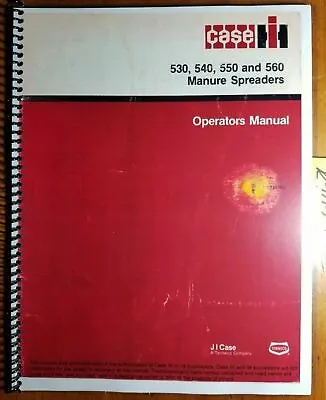 Buy Case IH 530 540 550 560 Manure Spreader Owner's Operator's Manual 1097301R2 • 16.99$