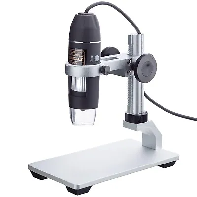 Buy AmScope 10X-200X 2MP 8-LED Zoom USB Digital Microscope For Windows & Mac • 78.99$