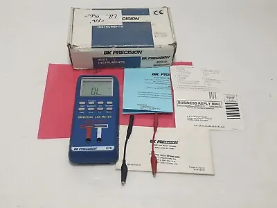 Buy BK Precision 878 LCR Meter With Probes And Manual In Original BOX • 99$