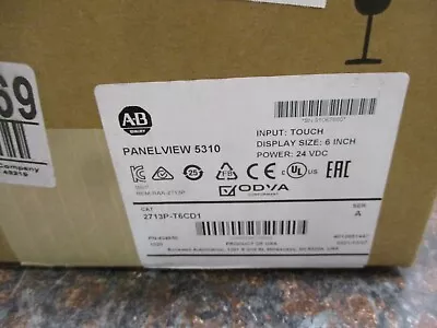 Buy Allen Bradley 2713P-T6CD1 Panelview 5310 6” Graphic Terminal Factory NEW OPENED • 729.99$
