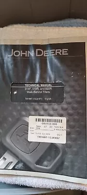 Buy John Deere 314F, 518R, 820R Walk Behind Tillers Tech Manual TM1687 K-8 • 14$