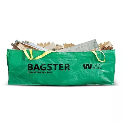 Buy BAGSTER 3CUYD 100% Virgin Polypropylene Dumpster Bag Holds Up To 3300 LB Green • 39.62$