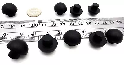Buy 5/16  Hole Fit Rubber Bumper Equipment Foot Pad Black For 5/16  Hole, 5/16  Tall • 9.58$
